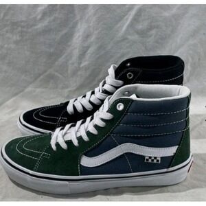 Vans Sk8-Hi Mountain View Mismatch Multicolor Black Green Blue High Top Mens 9
